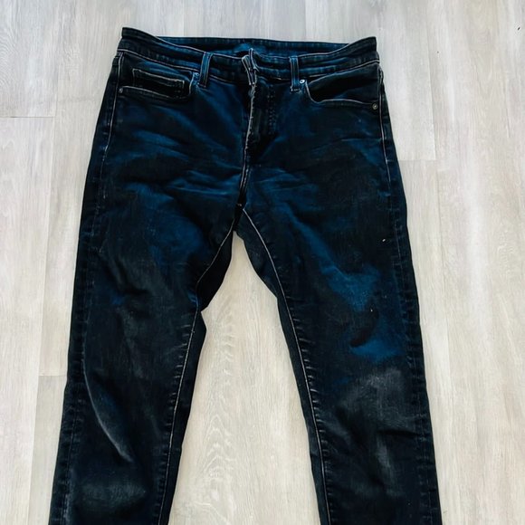 Uniqlo Mid Rise Skinny Jeans Size 7 Gently Used Blue - Picture 1 of 3